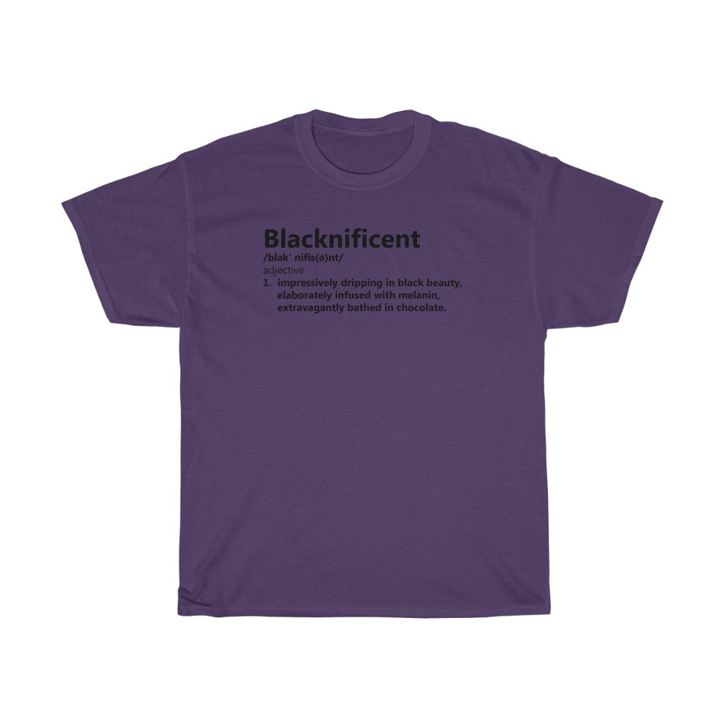 Blacknificient Heavy Cotton Tee (Traditional Unisex)