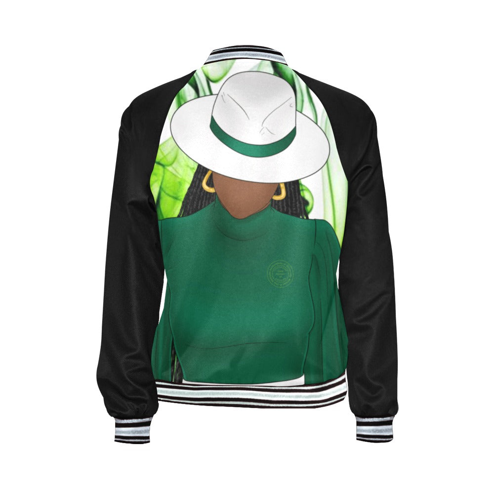 N.A.U.W. : NAUW Bomber Lady In Green Jacket