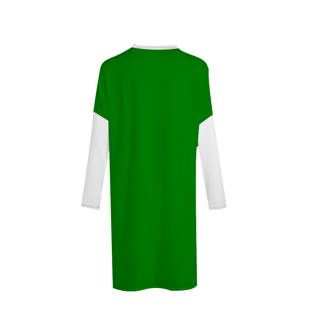 N.A.U.W.: NAUW Womens Long Sleeve Sway T-shirt Casual with Pockets (Green)