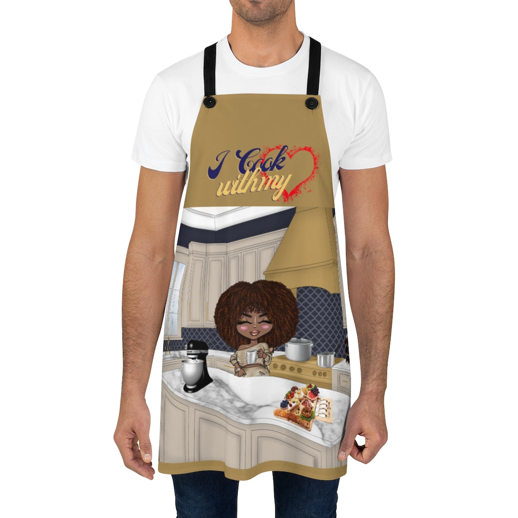 I Cook With My Heart Apron