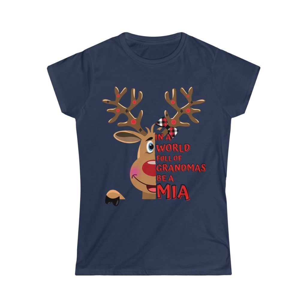 Mia Reindeer Women's Softstyle Tee
