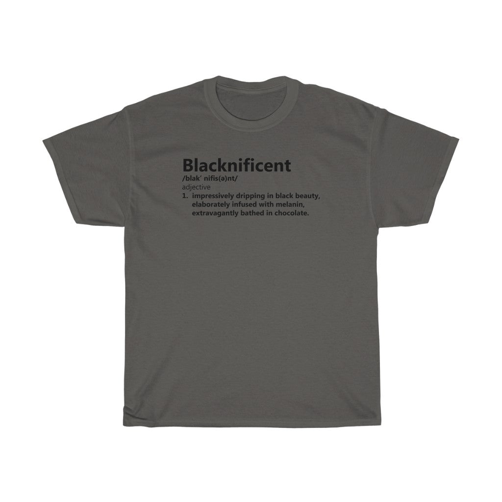 Blacknificient Heavy Cotton Tee (Traditional Unisex)