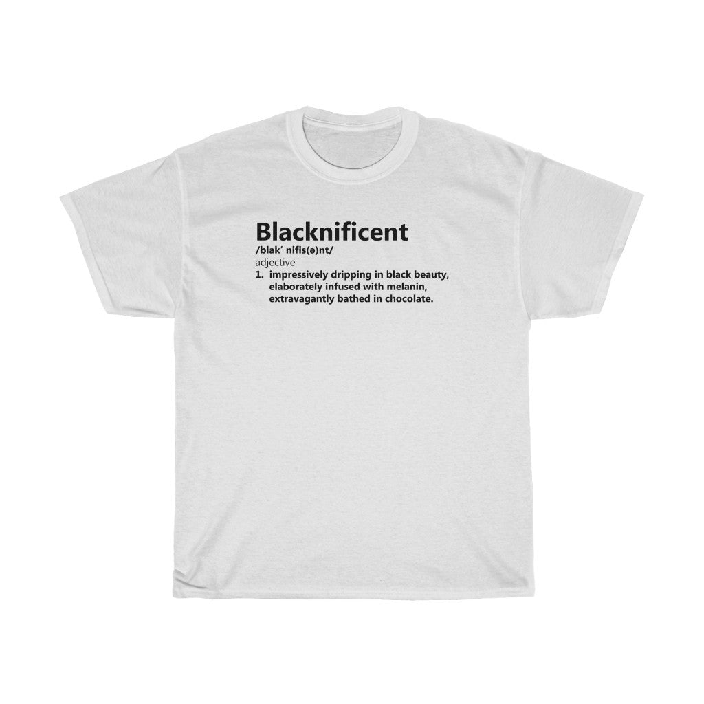 Blacknificient Heavy Cotton Tee (Traditional Unisex)