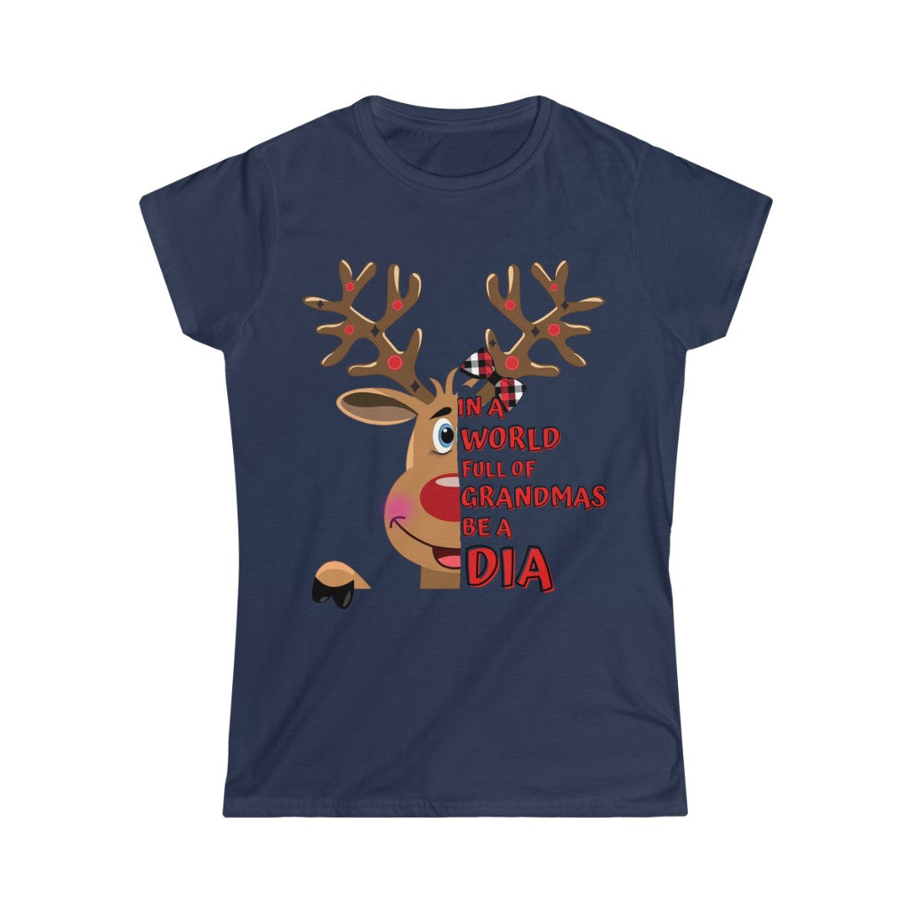 Dia Reindeer Women's Softstyle Tee