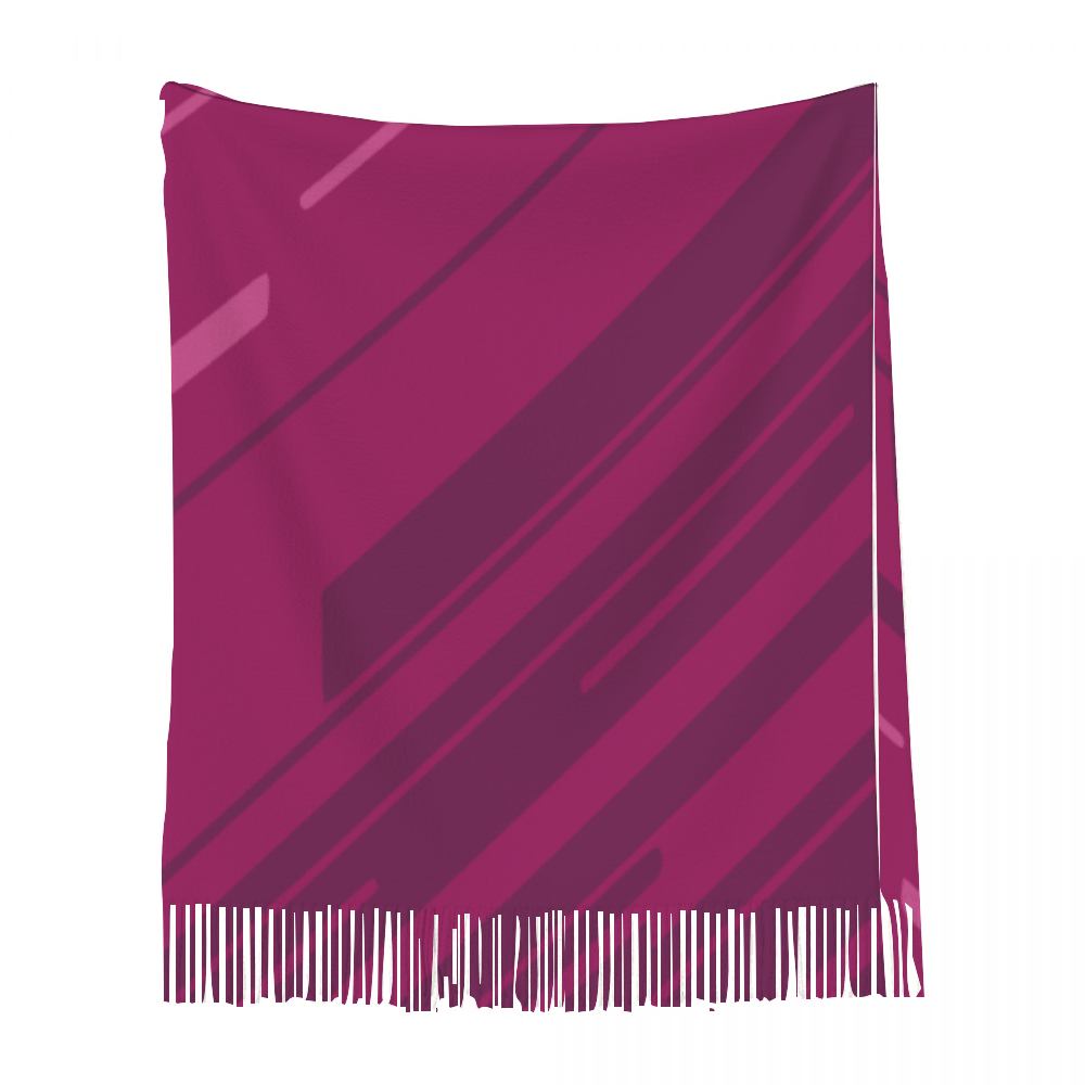 Custom Tassel Scarf Neckerchief for Women 28.35" x 77.56"