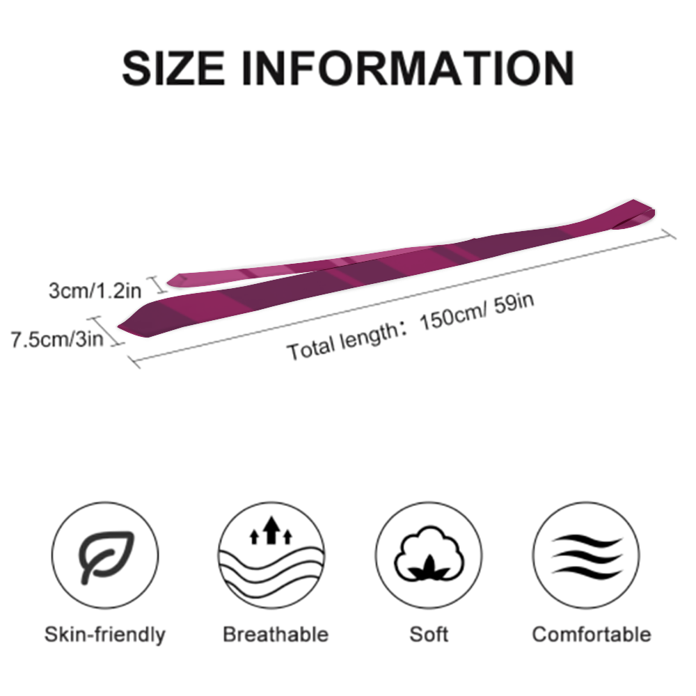 Custom Men's Tie Formal Tie for Wedding Party Business Activity Work Tie