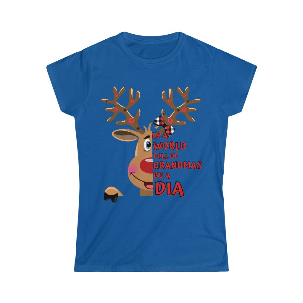 Dia Reindeer Women's Softstyle Tee