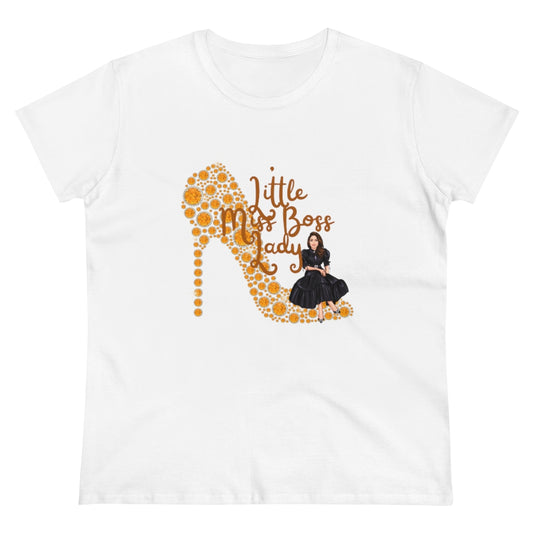Little Miss Boss Lady Heavy Cotton Tee (Women Regular Fit)