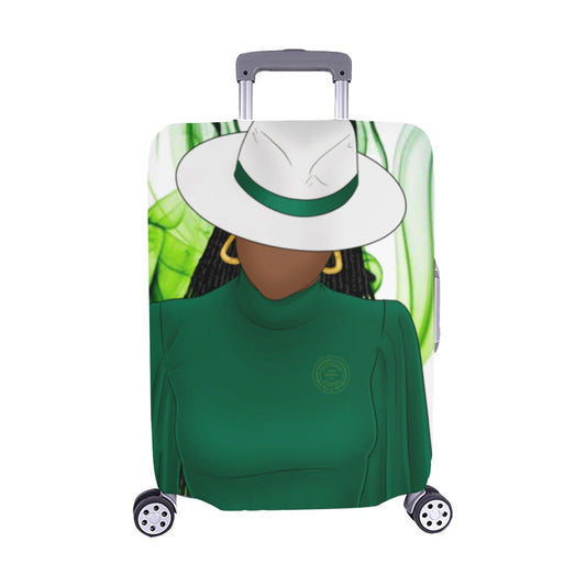 N.A.U.W. :  NAUW Lady In Green Luggage Cover