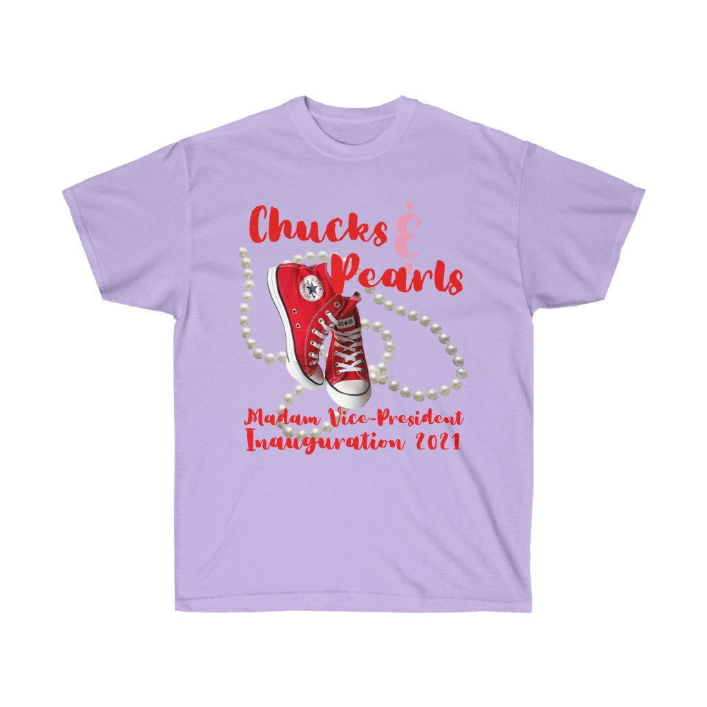 Inauguration 2021:  Red Chucks & Pearls Ultra Cotton  (Traditional Unisex)