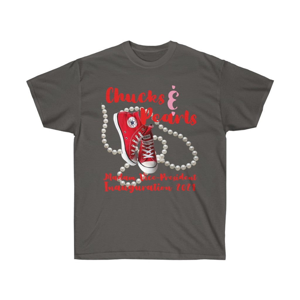 Inauguration 2021:  Red Chucks & Pearls Ultra Cotton  (Traditional Unisex)