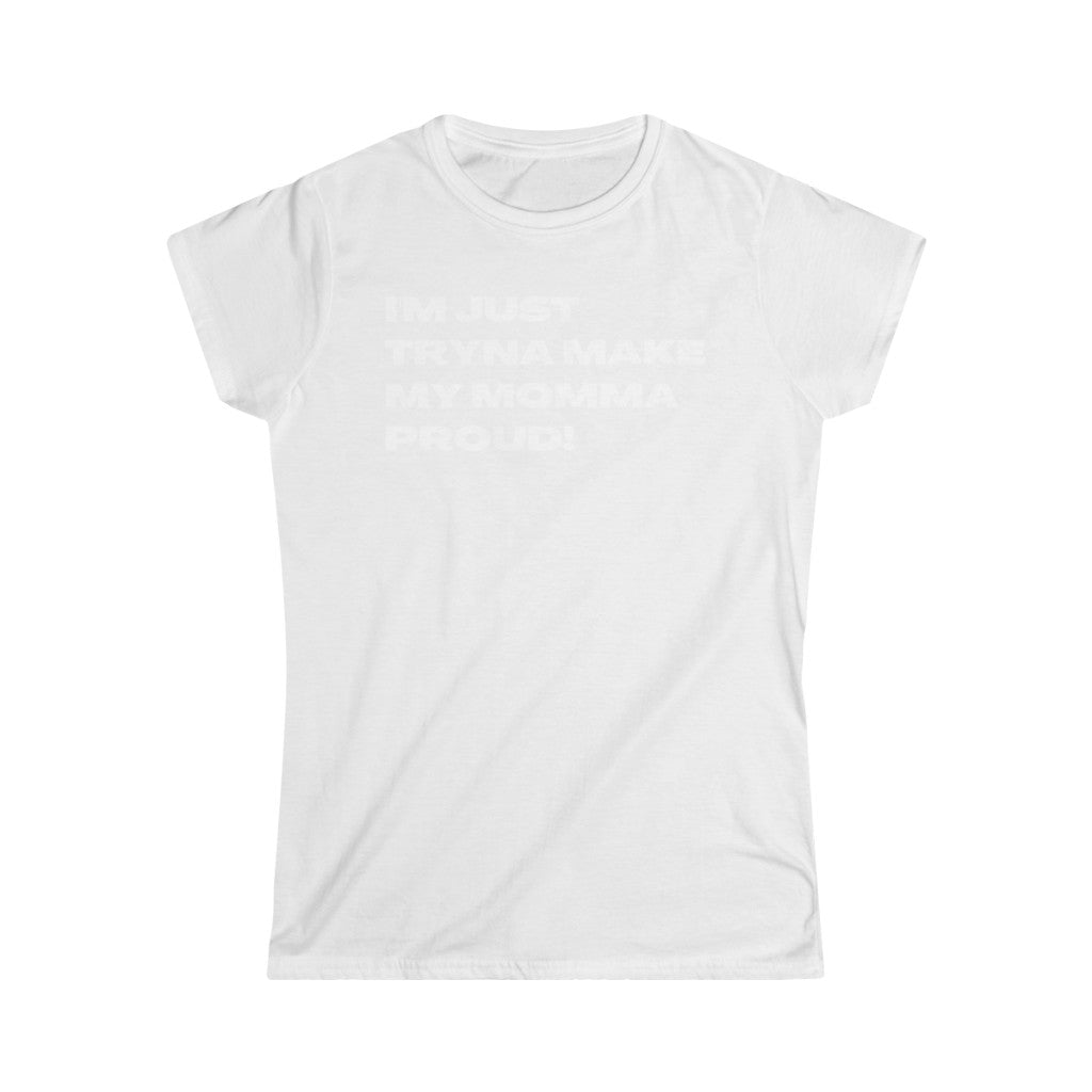 Proud Momma Women's (White Letters)