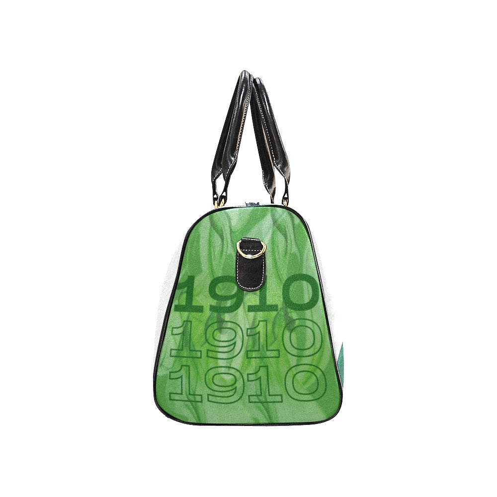 Lady In Green Travel Bag