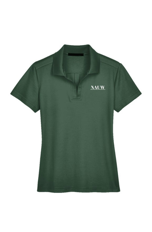 NAUW:  Ladies' Plaited Polo (Green)
