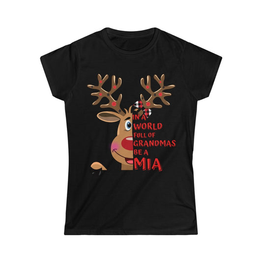 Mia Reindeer Women's Softstyle Tee