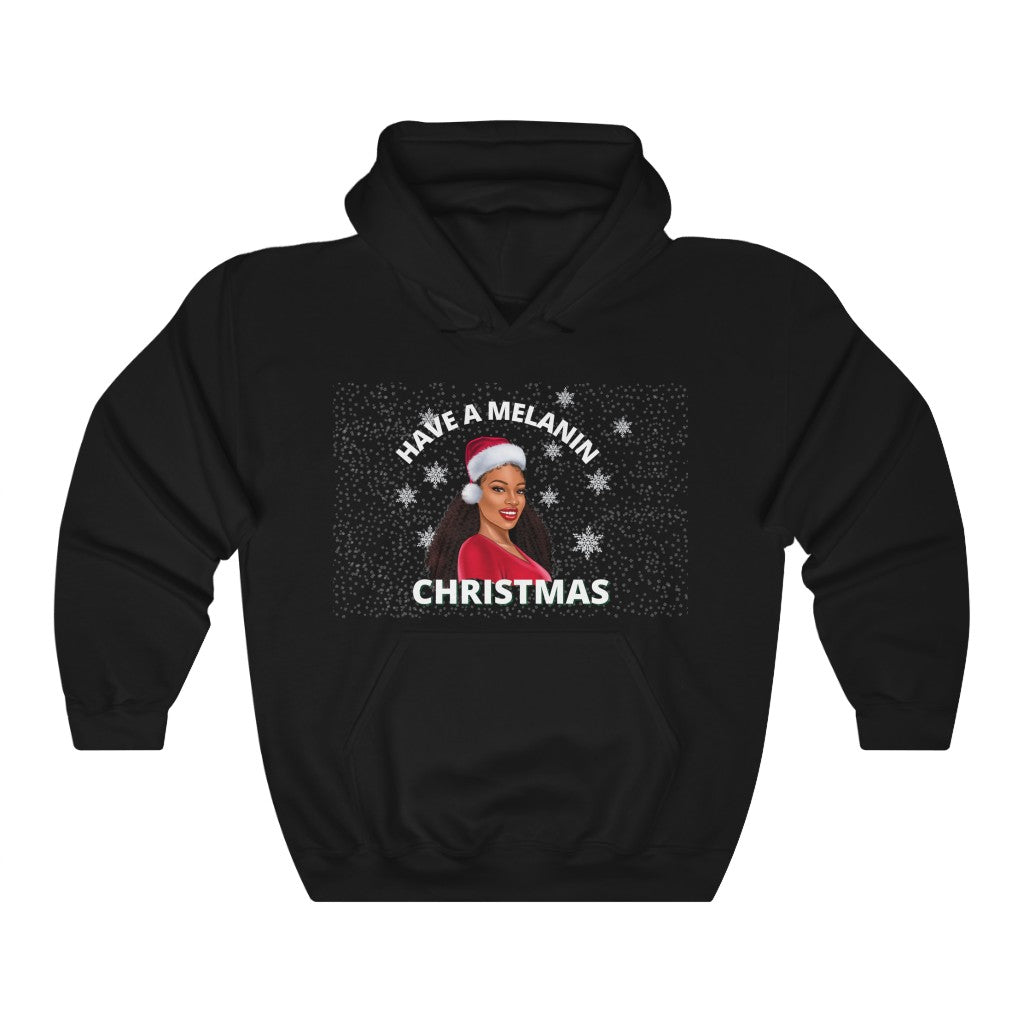 Christmas Melenin Unisex Hooded Sweatshirt