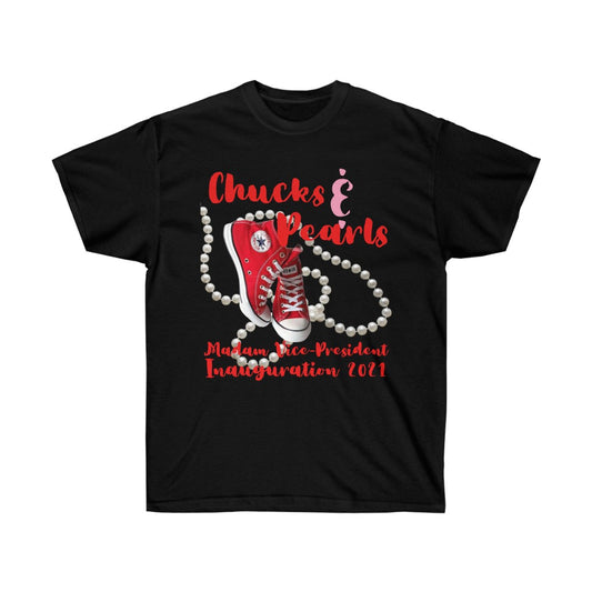 Inauguration 2021: Red Chucks & Pearls Ultra Cotton (Traditional Unisex)