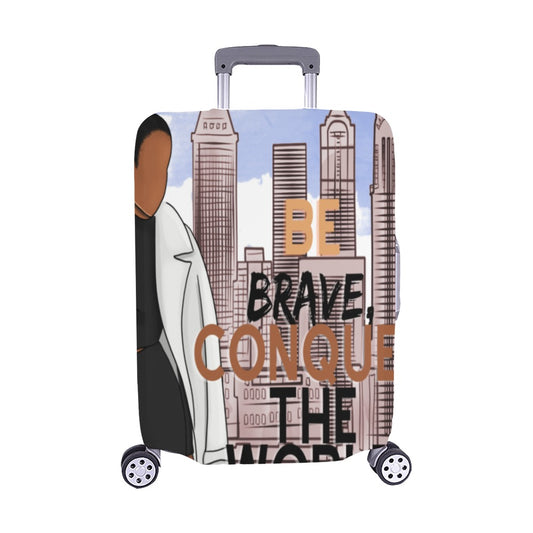 Conquer The World Luggage Cover (Medium)