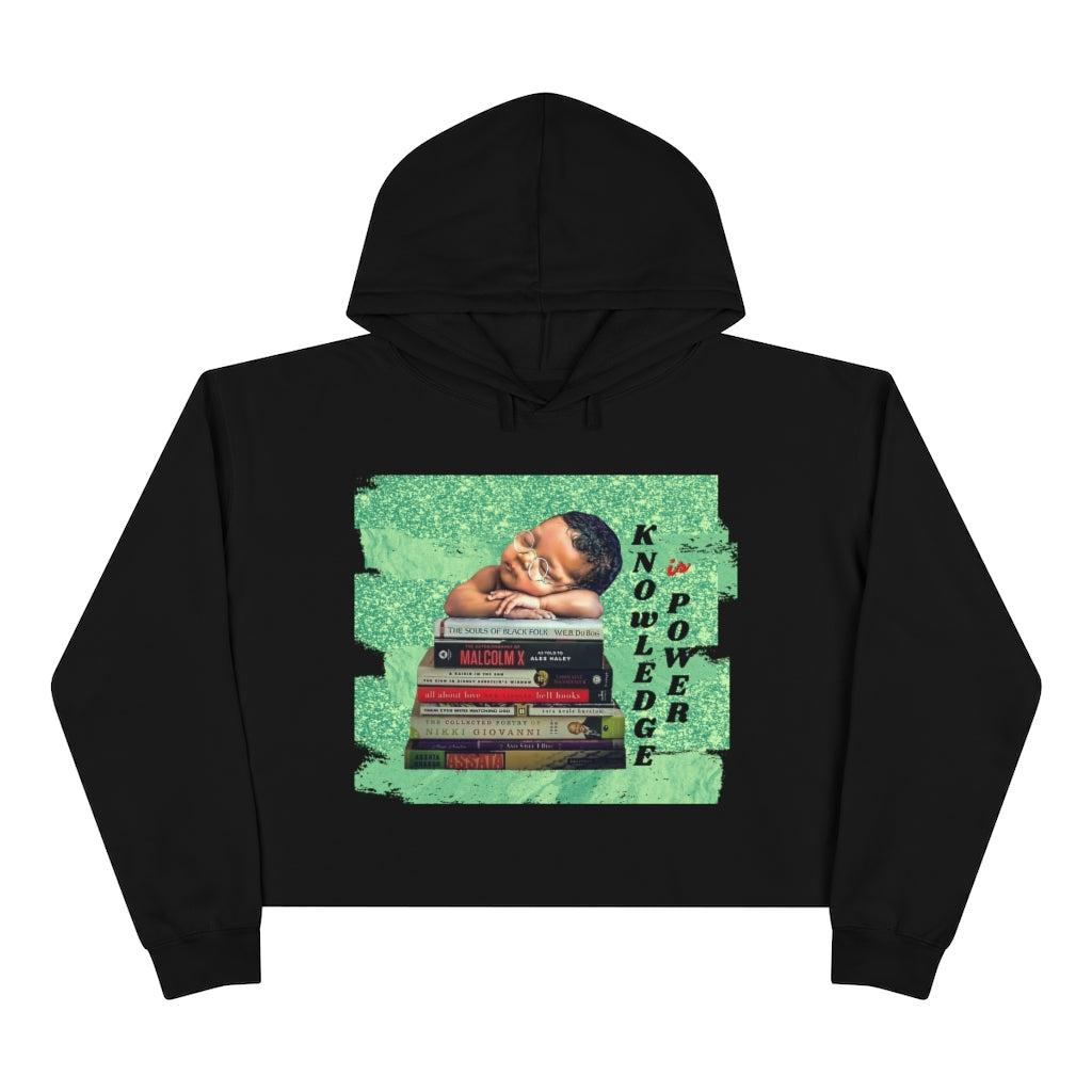 Knowledge Is Power Crop Hoodie