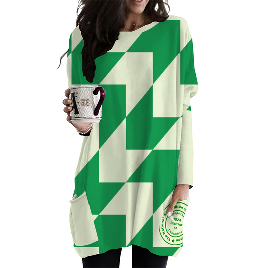 N.A.U.W.: NAUW Womens Long Sleeve Sway T-shirt Casual with Pockets