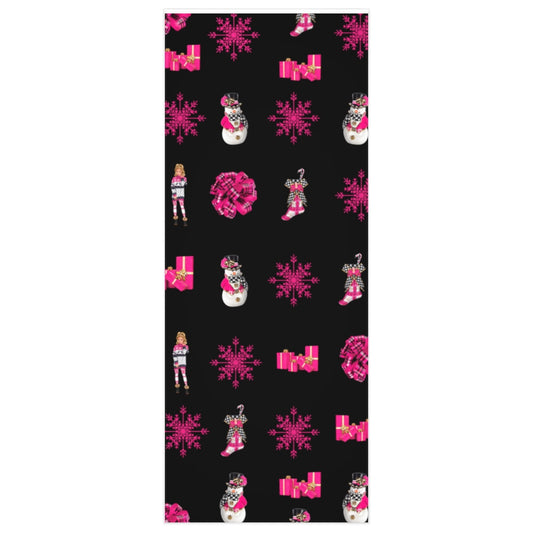 Christmas: Perfectly Pink Bow Wrapping Paper