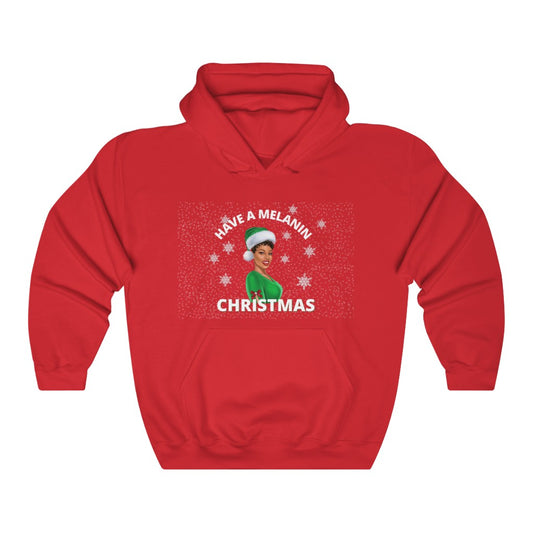 A Melenin Christmas Unisex Hooded Sweatshirt