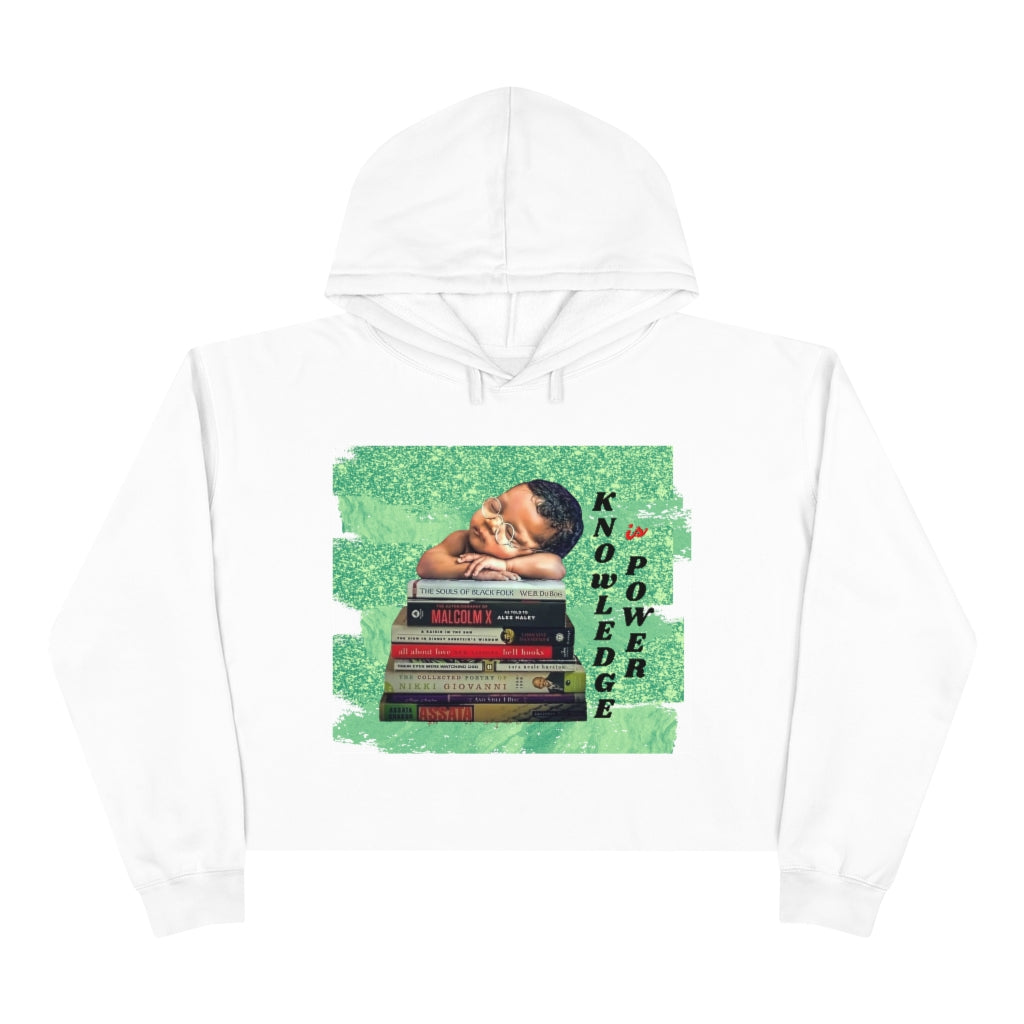 Knowledge Is Power Crop Hoodie