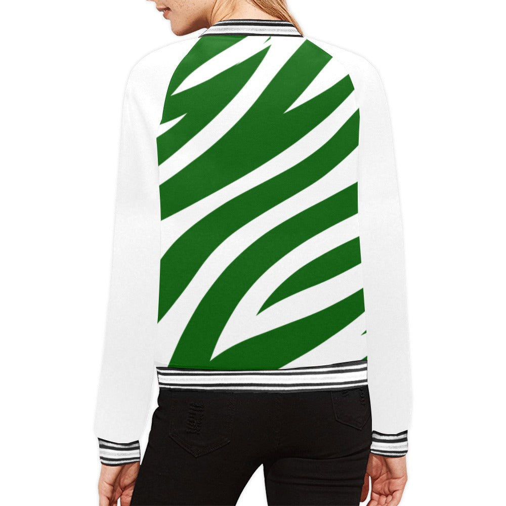 N.A.U.W. :  NAUW Bomber Zebra Jacket