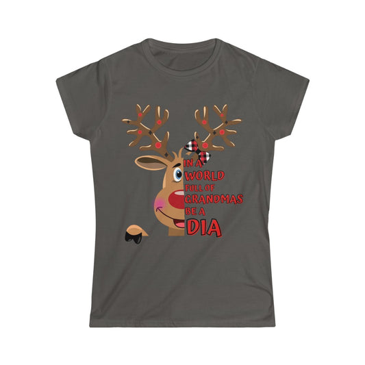 Dia Reindeer Women's Softstyle Tee