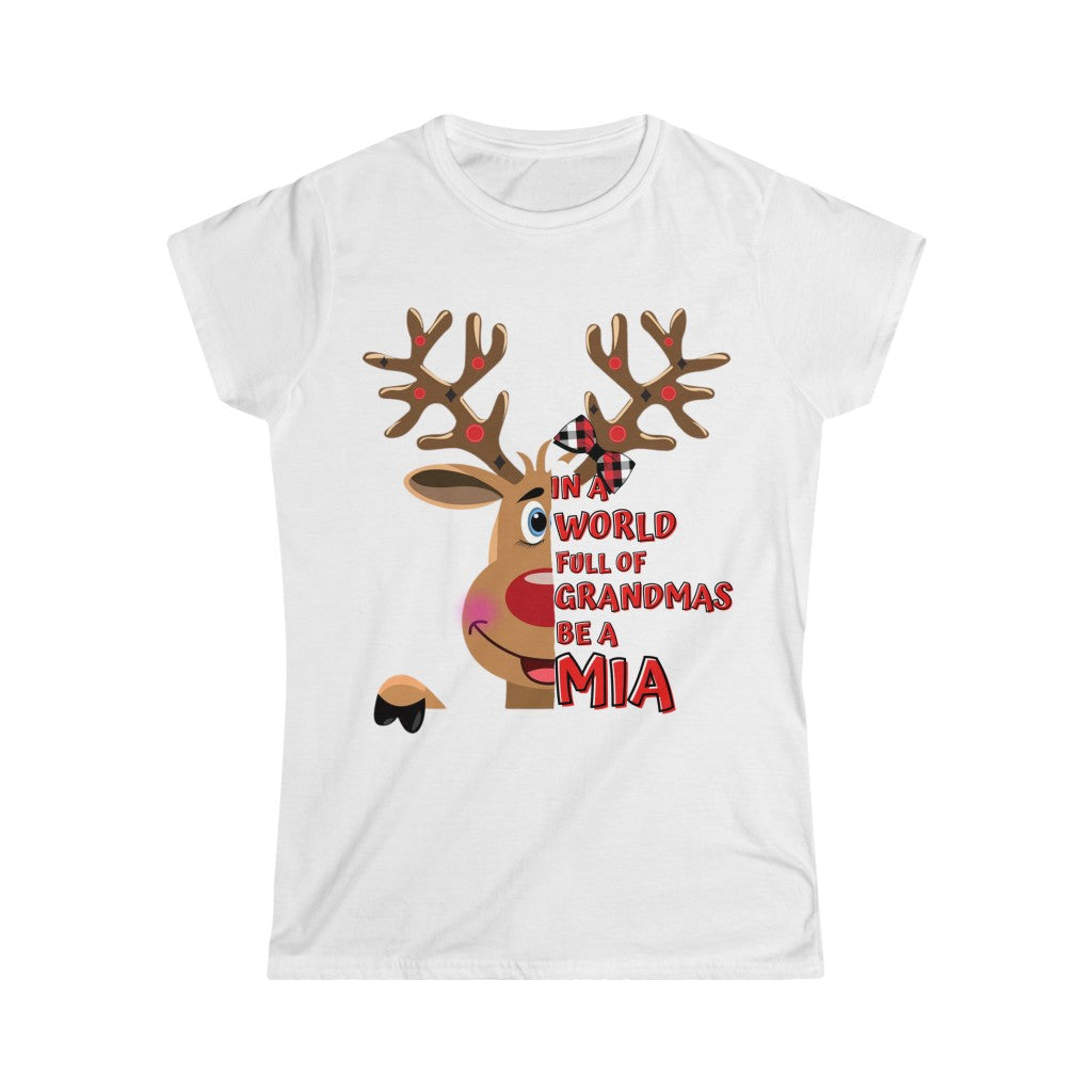 Mia Reindeer Women's Softstyle Tee