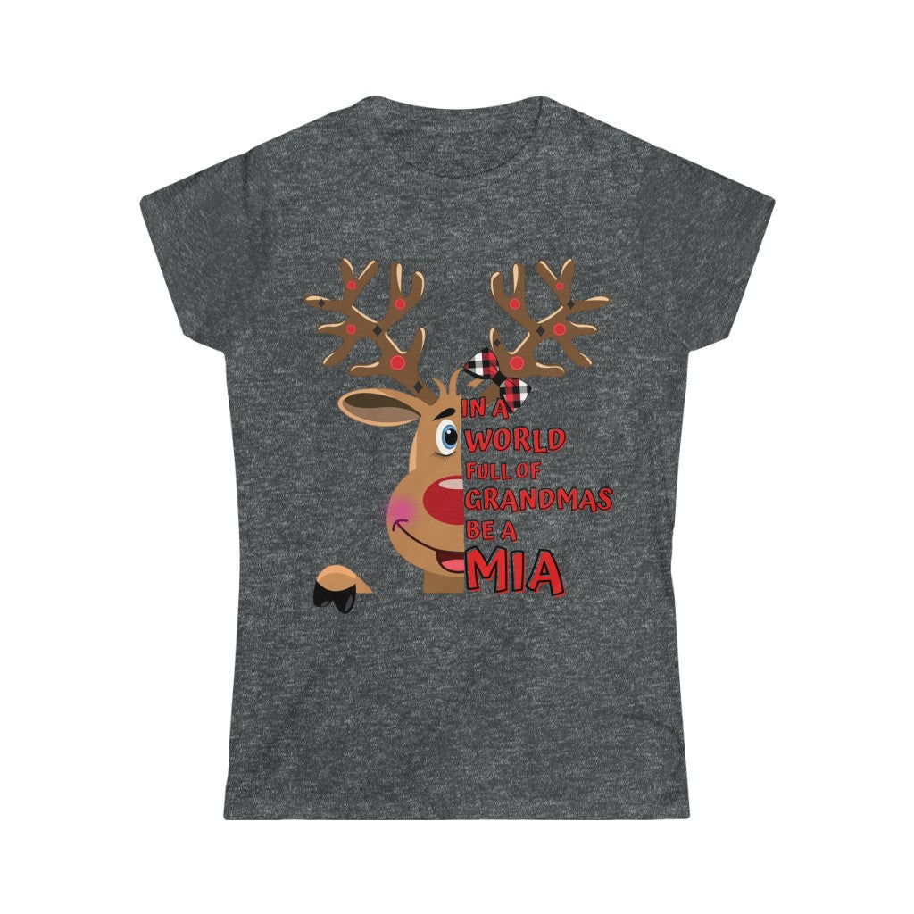 Mia Reindeer Women's Softstyle Tee