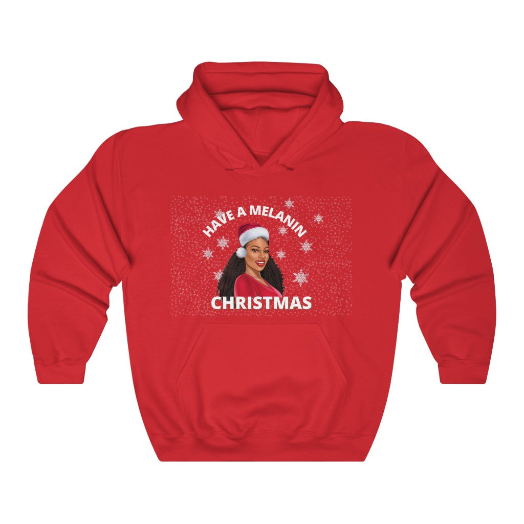Christmas Melenin Unisex Hooded Sweatshirt