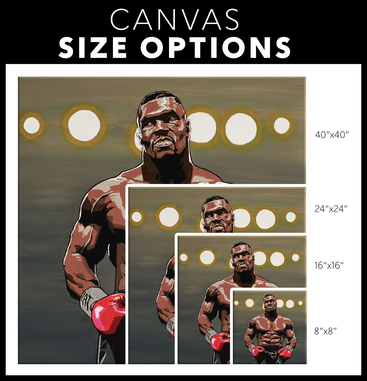 Custom Artwork:  Prime Time Tyson Canvas Unframed