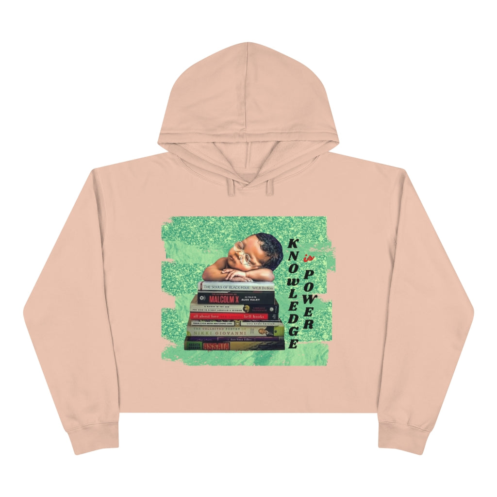 Knowledge Is Power Crop Hoodie