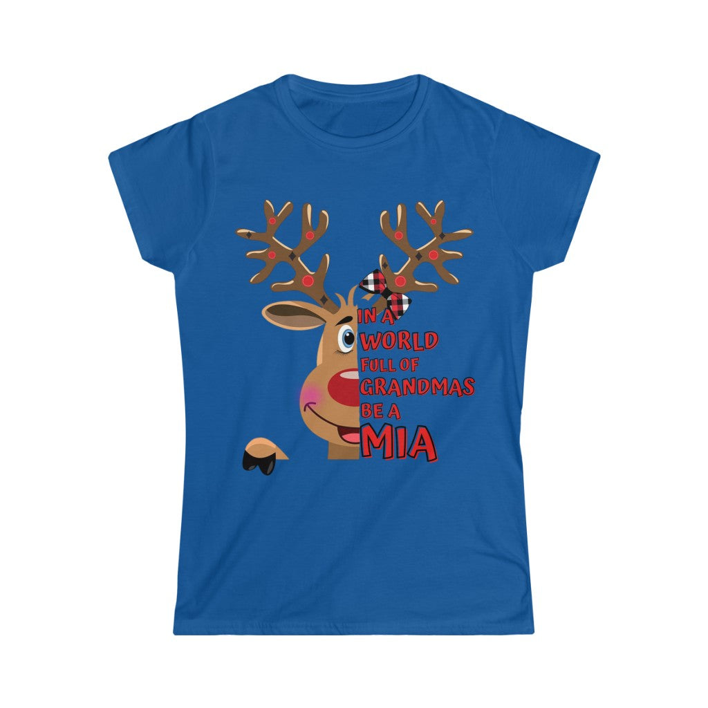 Mia Reindeer Women's Softstyle Tee