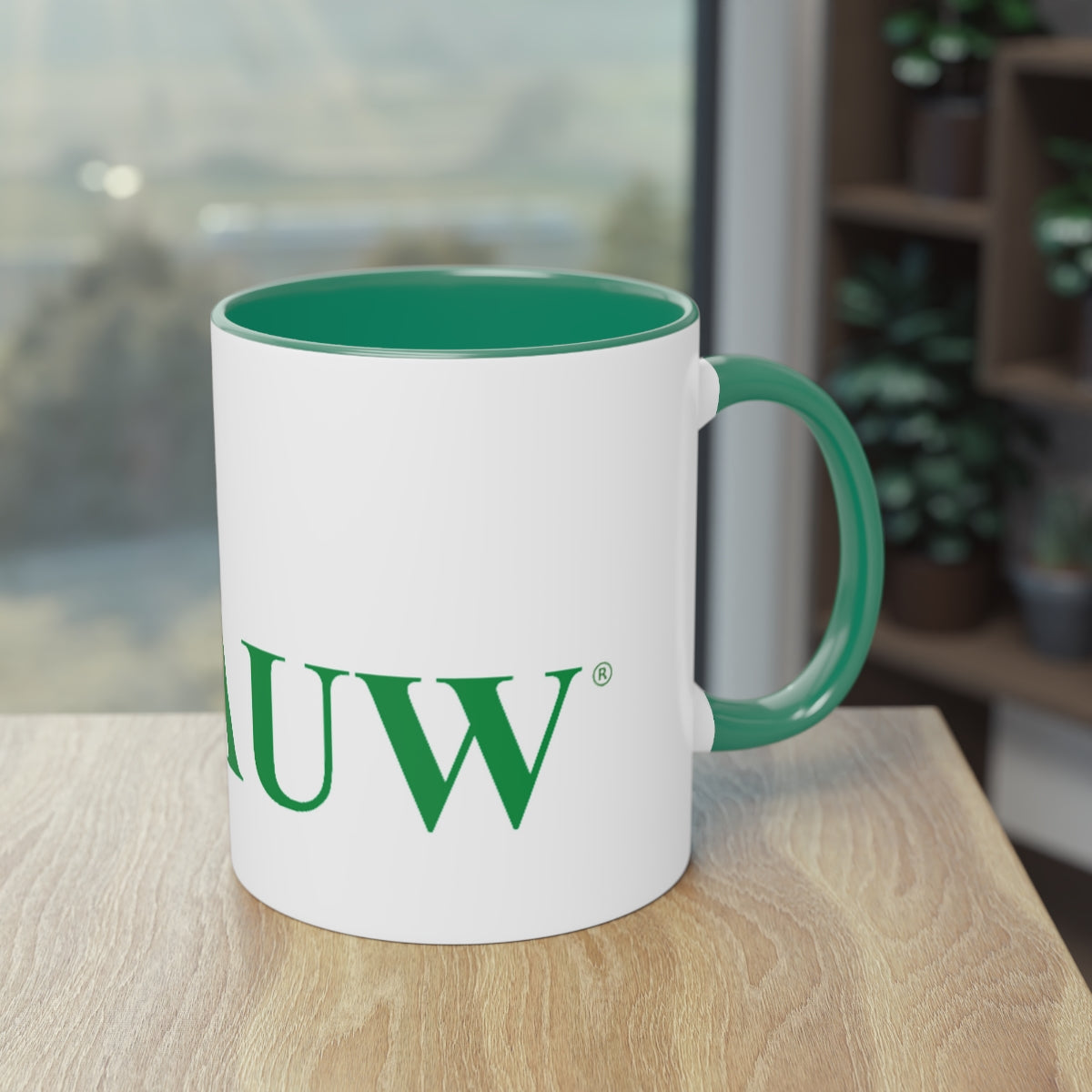 N.A.U.W.:  NAUW Walk in Confidence 2-Tone Mug, 11oz