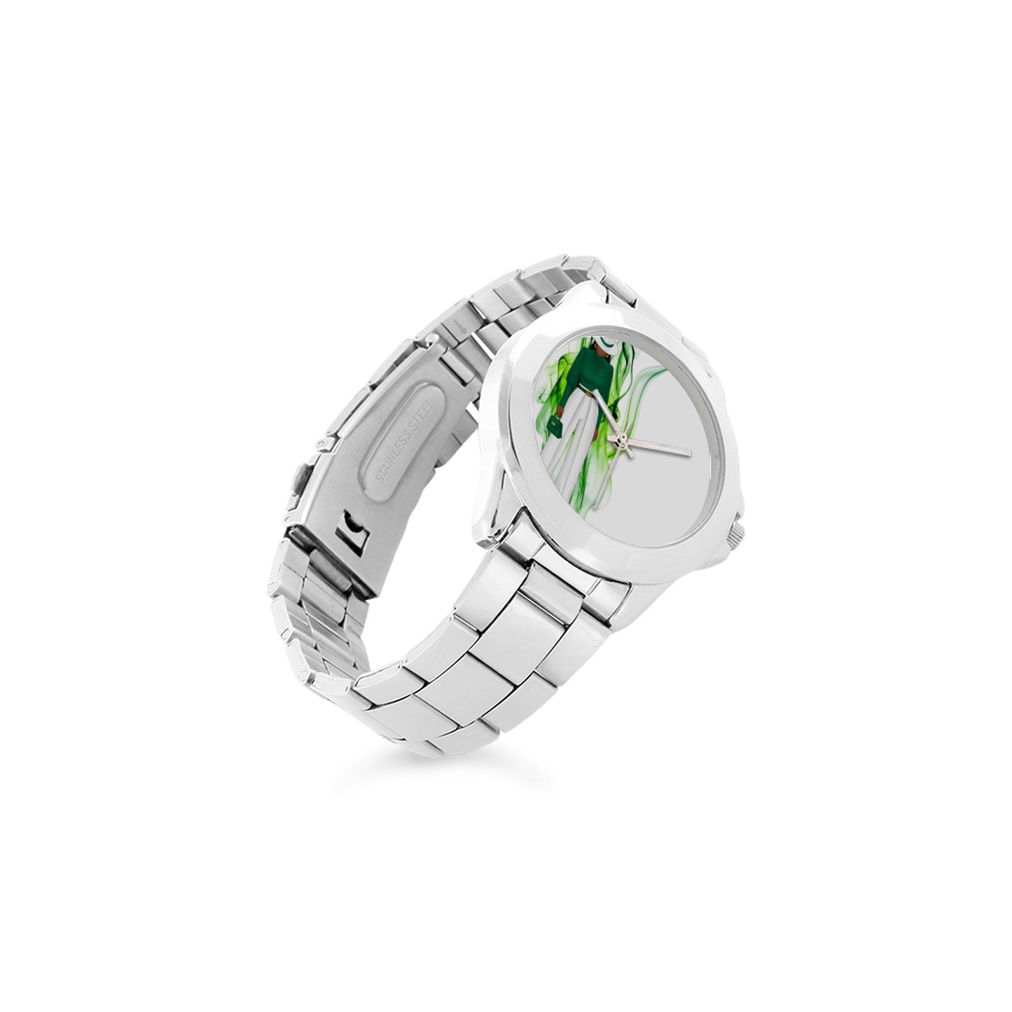 Lady In Green Unisex Watch