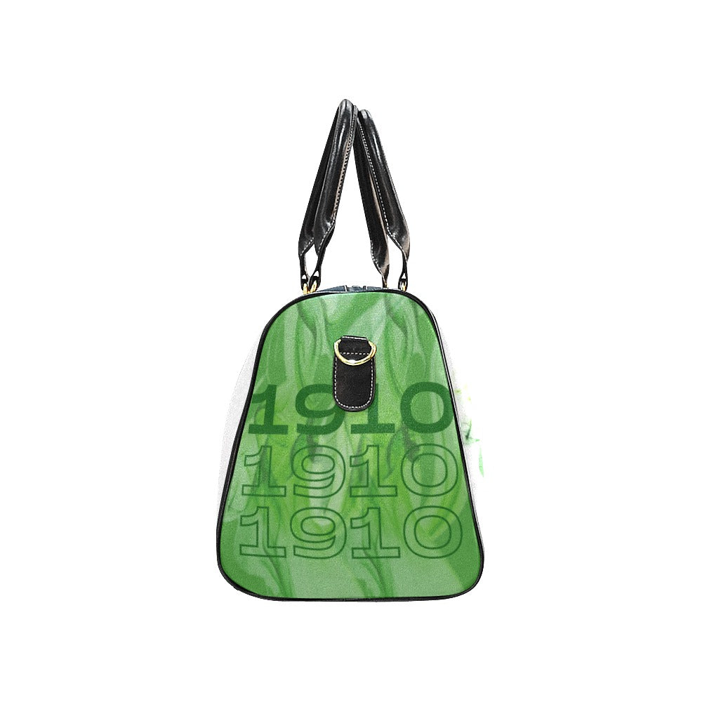 Lady In Green Travel Bag