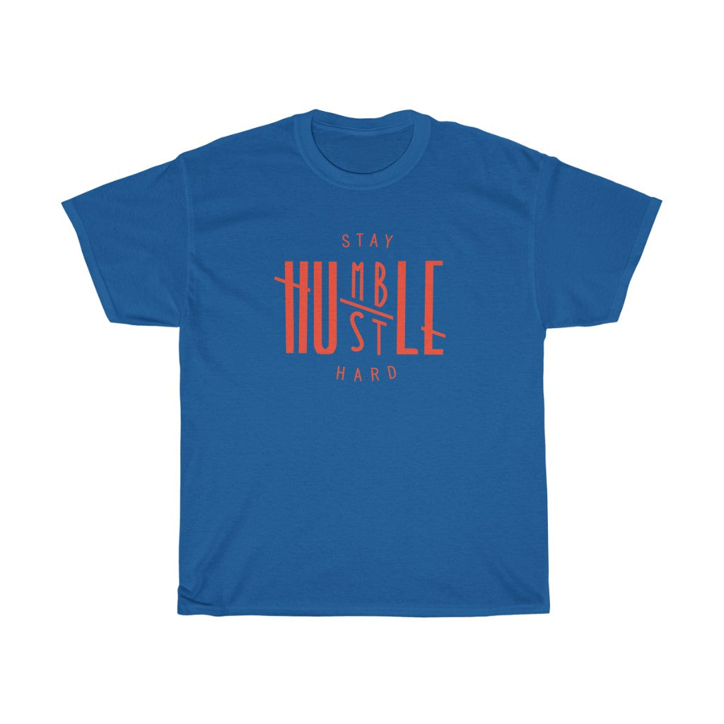Stay Humble Hustle Hard Heavy Cotton Tee (Traditional Unisex)