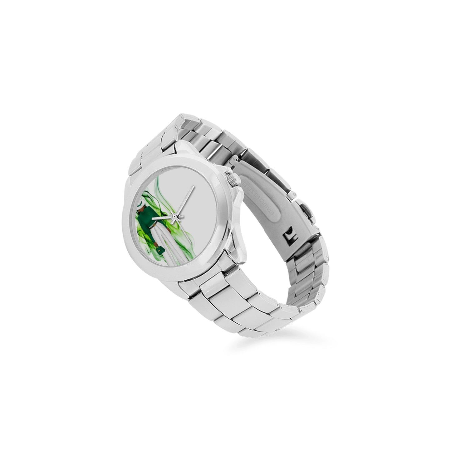 Lady In Green Unisex Watch