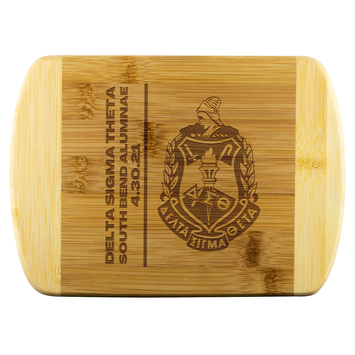 Delta Sigma Theta Bamboo Cutting Board (Crest)