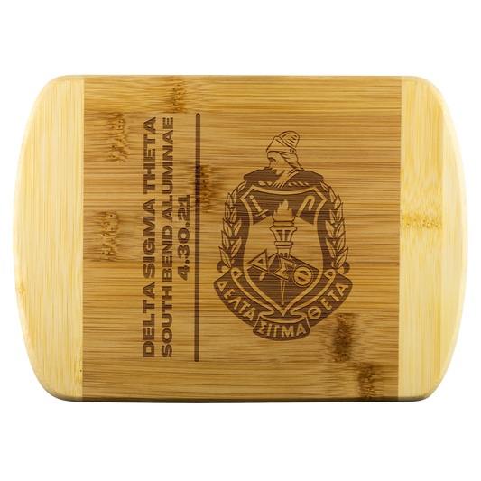 Delta Sigma Theta Bamboo Cutting Board (Crest)