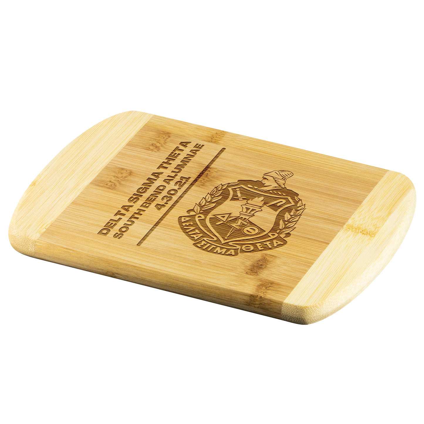 Delta Sigma Theta Bamboo Cutting Board (Crest)
