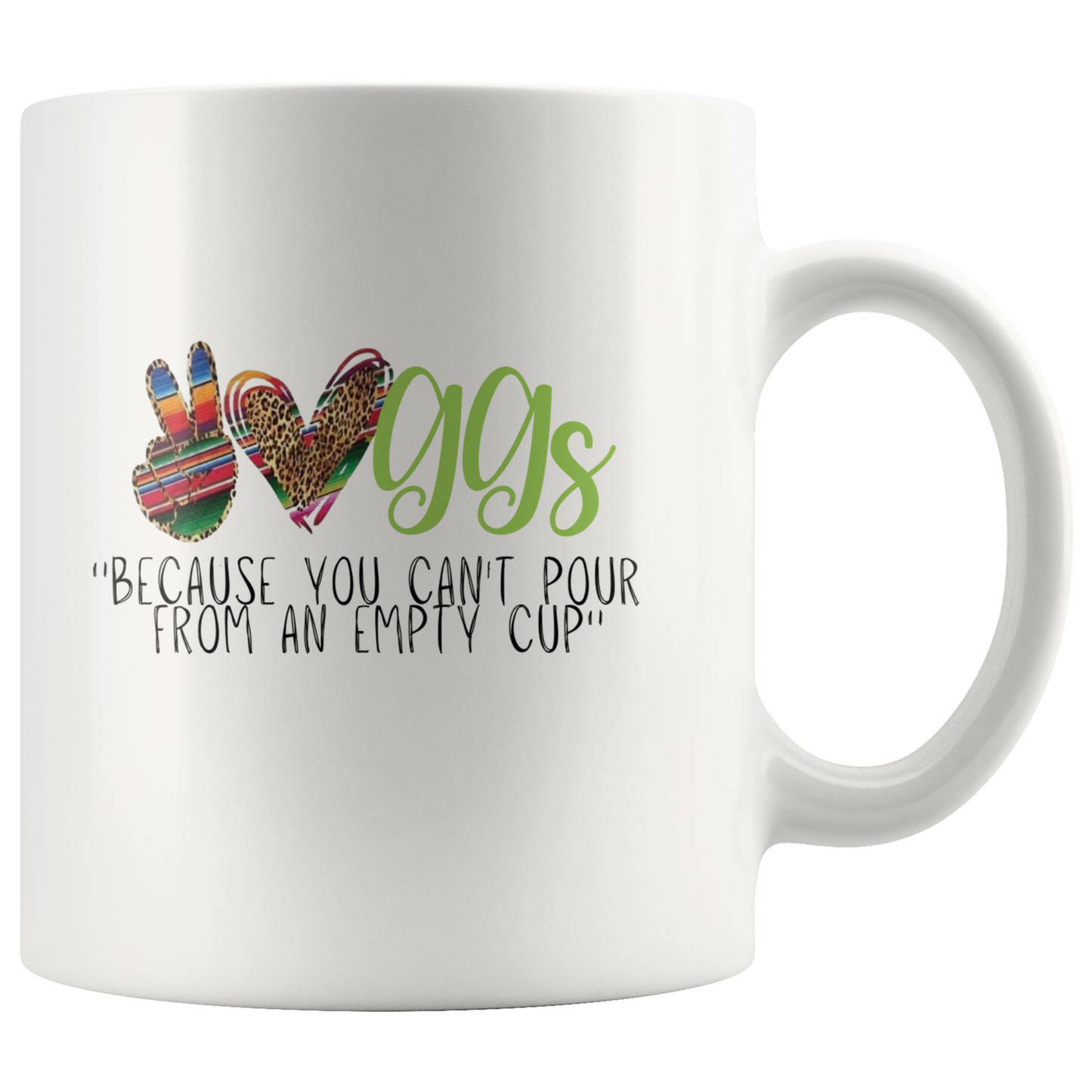 Mugs: Love, Peace, GGs
