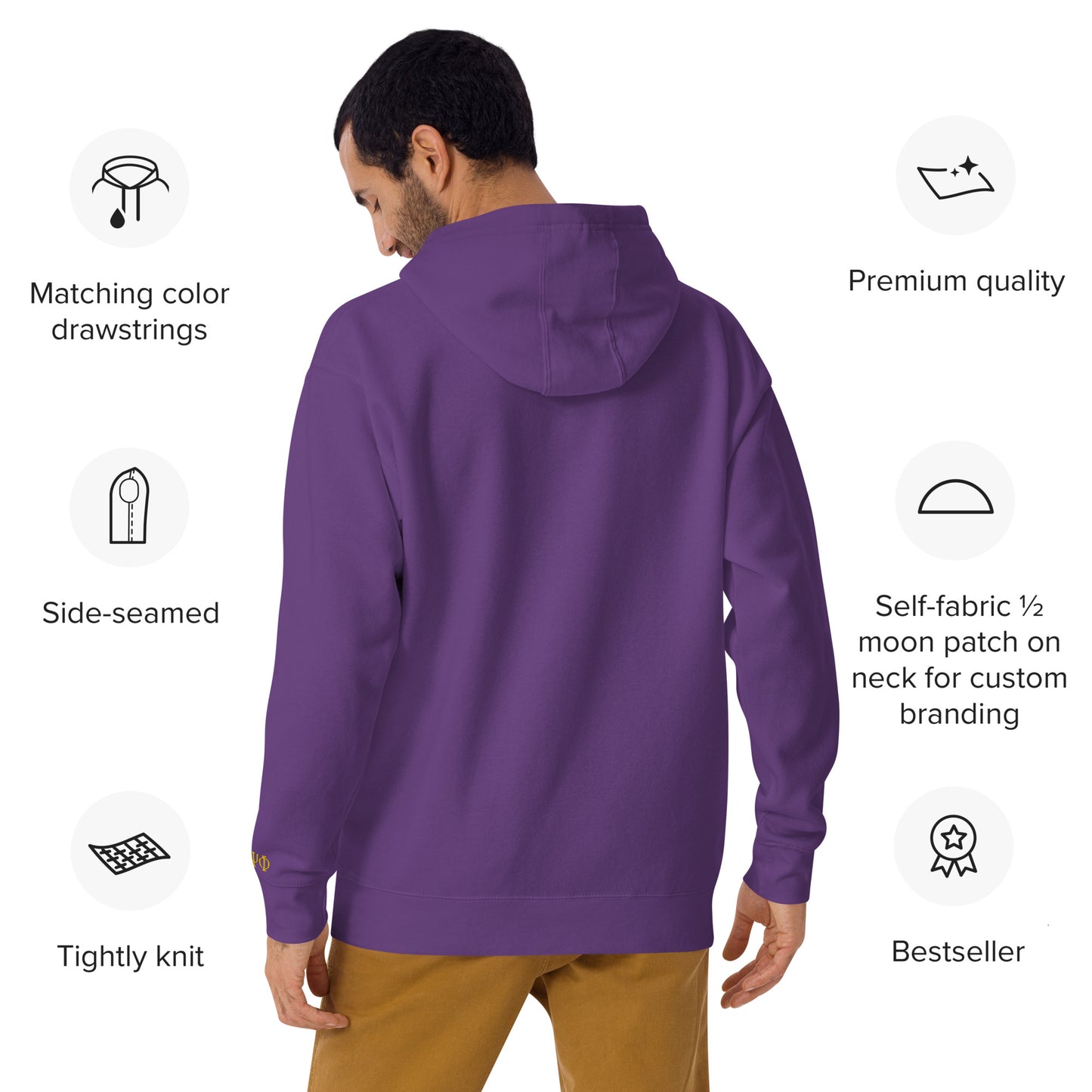 Omega Crossing Hoodie w/ Crossing Date and Greek Letters