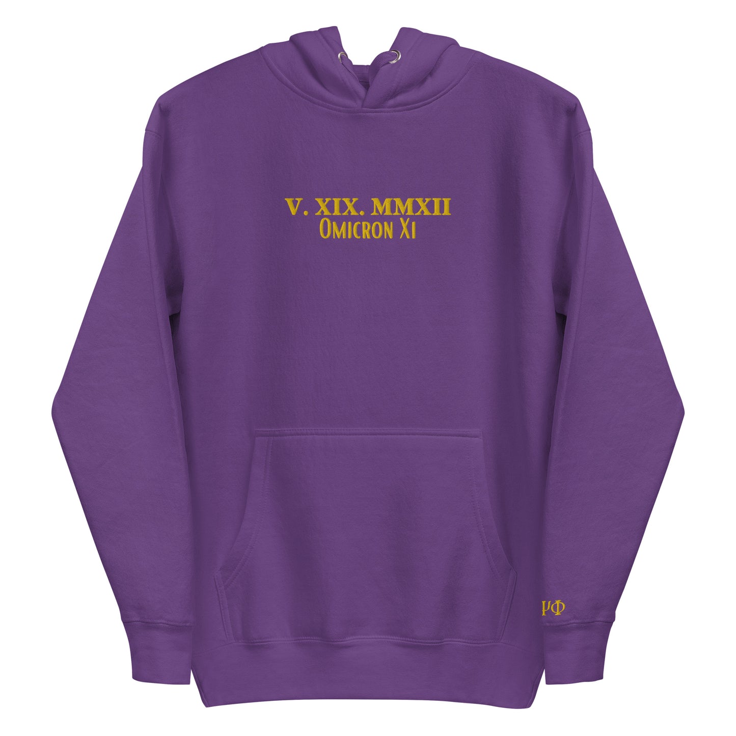 Omega Crossing Hoodie w/ Crossing Date and Greek Letters