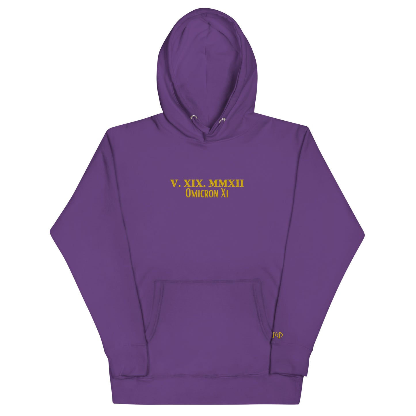 Omega Crossing Hoodie w/ Crossing Date and Greek Letters