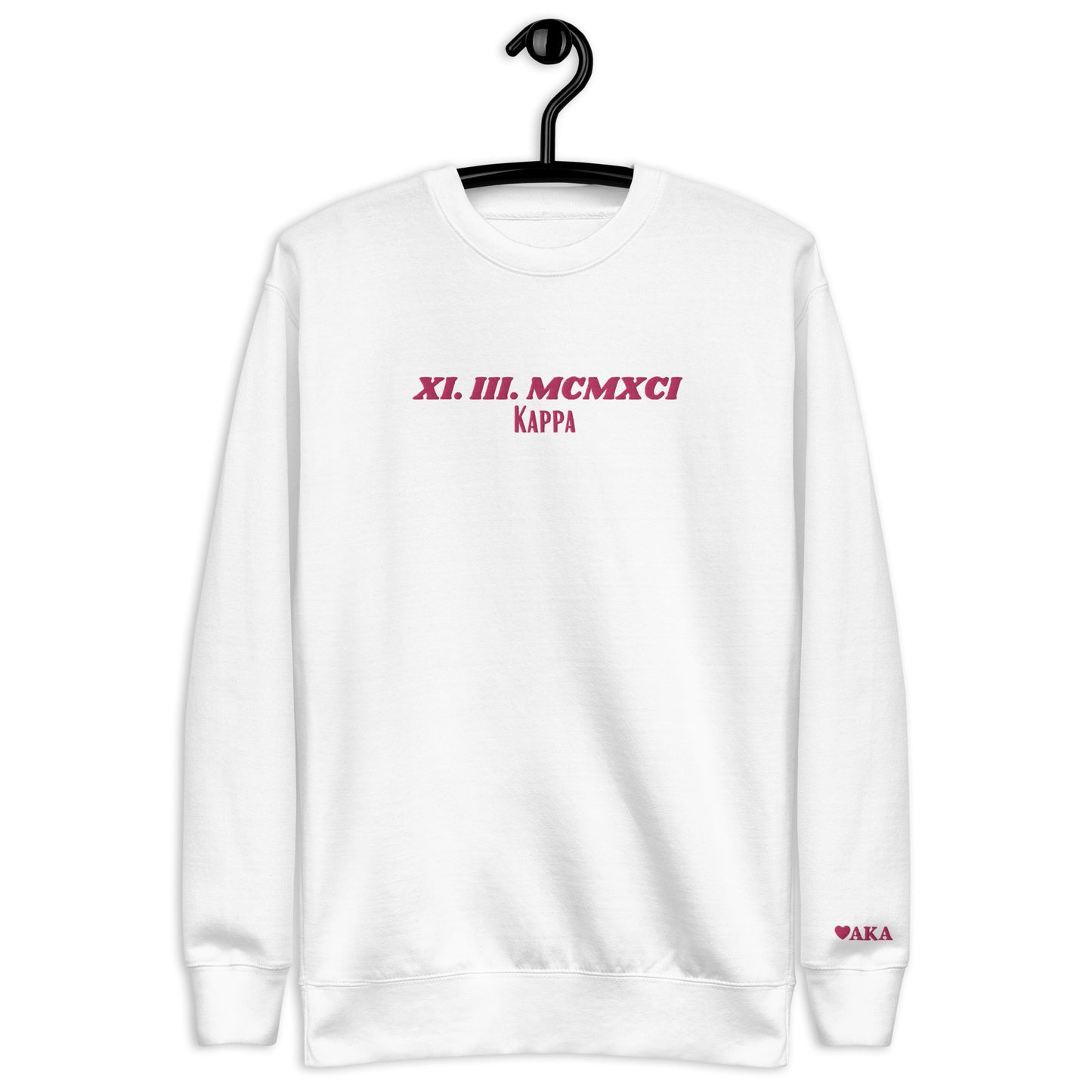 Alpha Kappa Alpha Embroidered Unisex Premium Sweatshirt