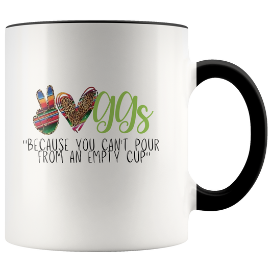 Mugs: Love, Peace, GGs